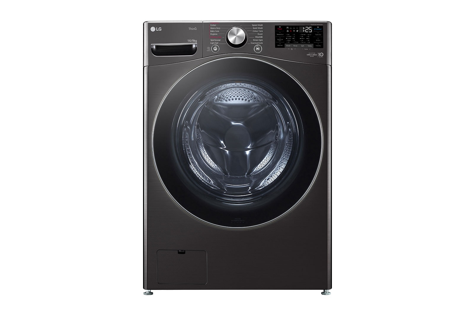 LG WXLC-1116B washer dryer Freestanding Front-load Black