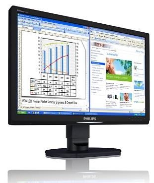 Philips Brilliance LCD monitor with Ergo base, USB, Audio 240B1CB/75