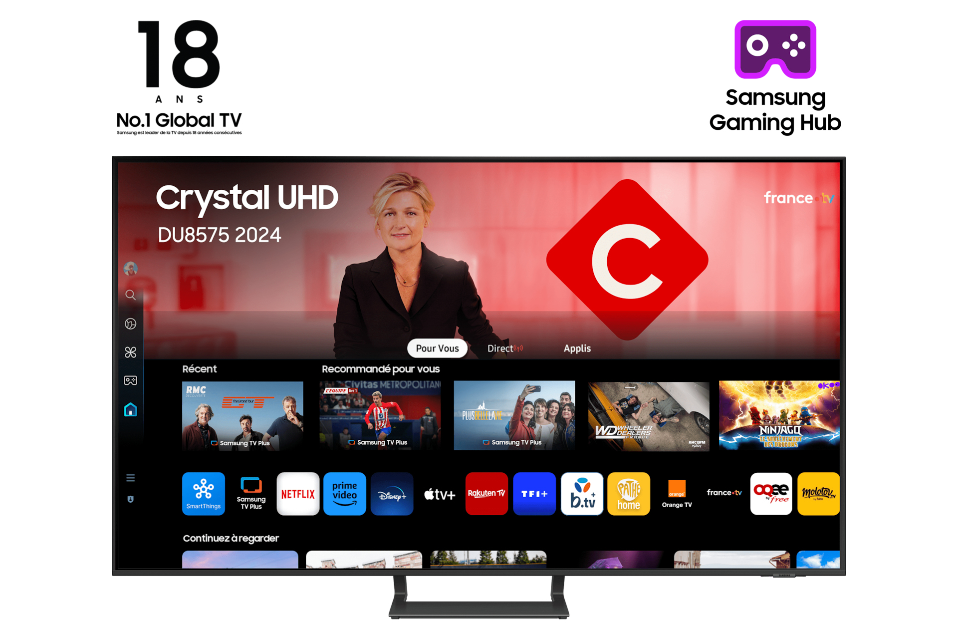 Samsung DU8575U 75" — vue 1 sur 8