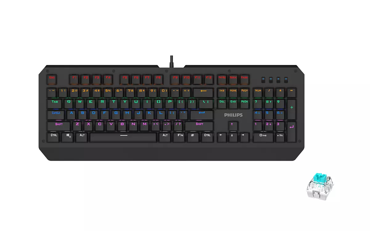 Philips G400 Series SPK8413BQ/93 keyboard Gaming QWERTY English Black – image 1