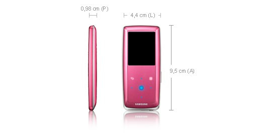 Samsung S3 Audio Player 4GB Red – image 2