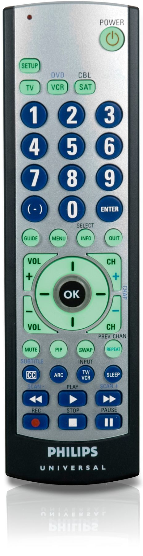 Philips SRU3003WM Big button Universal remote control
