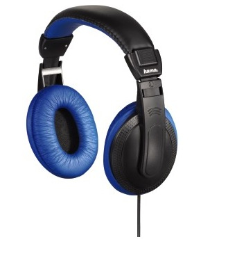 Hama HK-3051 Headphones Wired Head-band Black, Blue – image 1