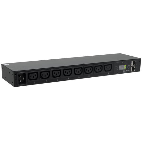 CyberPower PDU20MHVIEC8FNET power distribution unit (PDU) 8 AC outlet(s) 1U Black – image 2