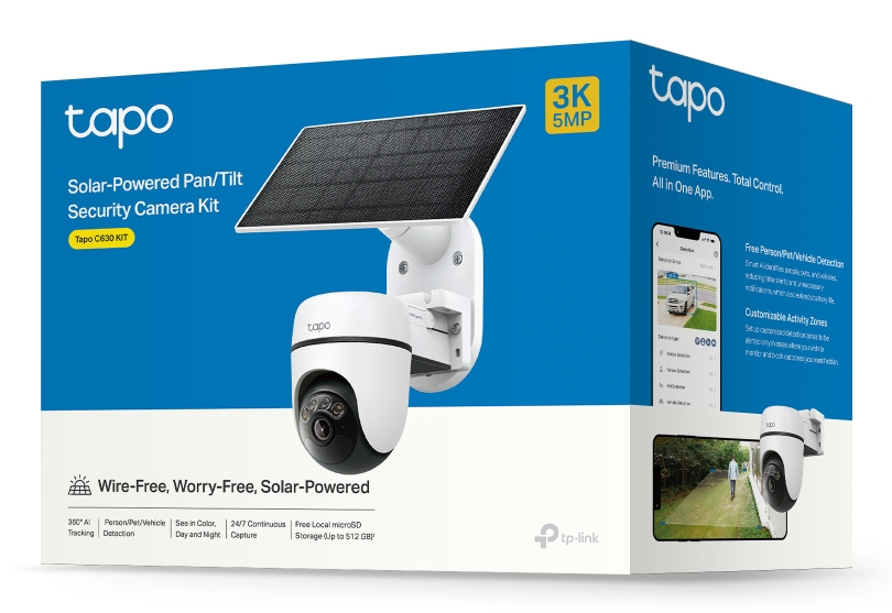 TP-Link Tapo C630 KIT Caméra de sécurité IP Extérieure 2880 x 1620 pixels Mural/sur poteau