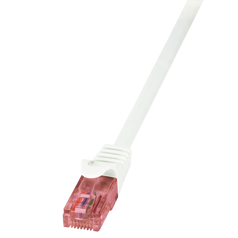Logilink Patchkabel CAT6 U/UTP AWG26 50,00m weiß Primeline