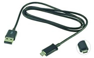 2-Power ECC-1DU4BBE USB kabelis USB 2.0 1 m USB A Micro-USB B Juoda