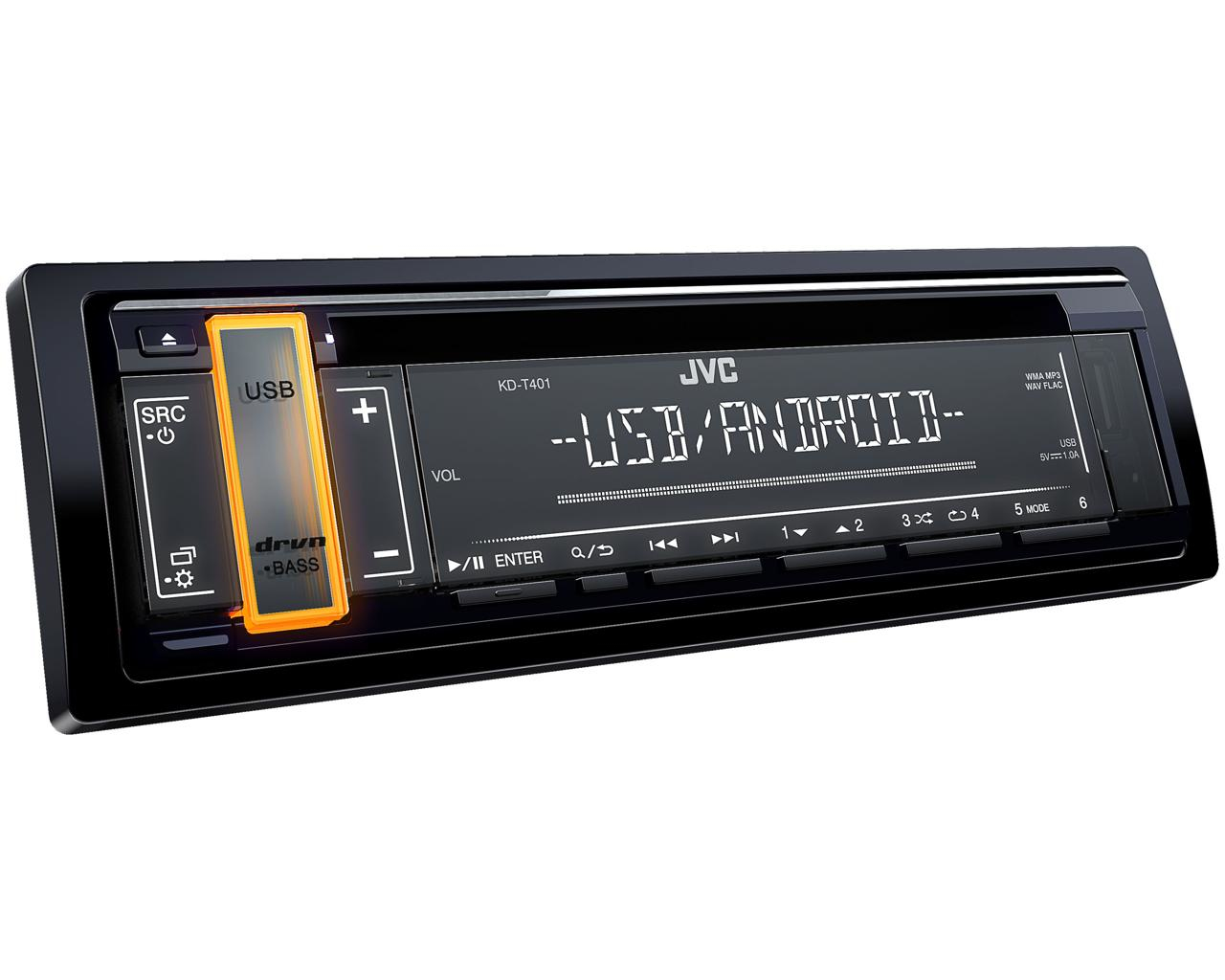 JVC KD-T401 1-DIN CD Receiver – image 3