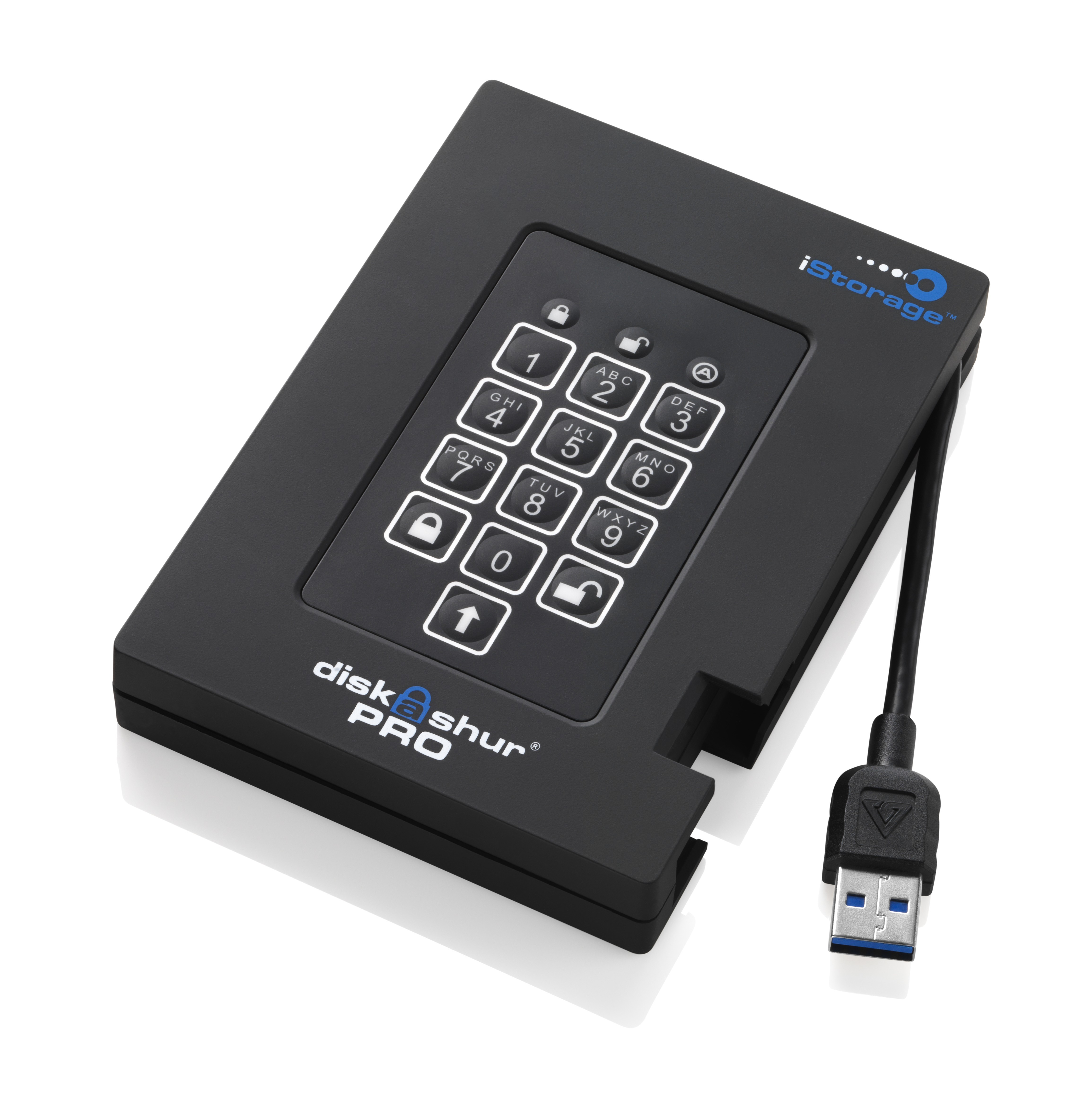 iStorage diskAshur Pro FIPS USB3 256-bit SSD 256GB image 2