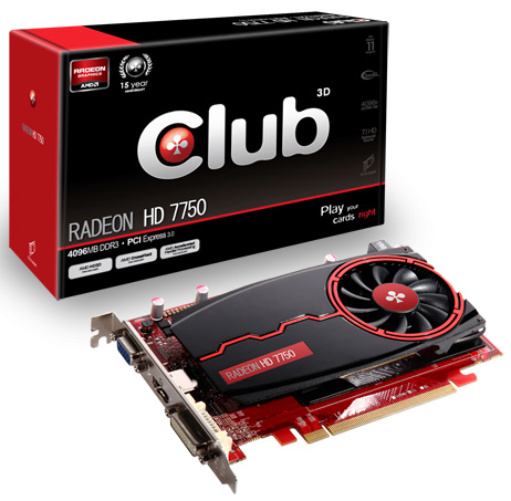 CLUB3D CGAX-7758Z graphics card AMD Radeon HD7750