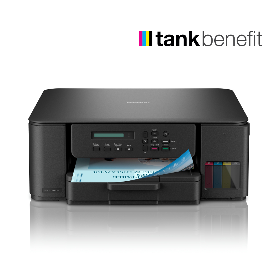 Brother Tankbenefit Compact 3-in-1 Ink Tank Printer DCP-T580DW – image 3
