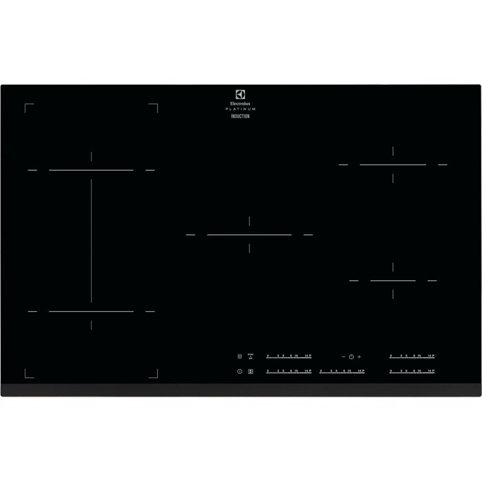 Electrolux EHI98550FK Black Built-in Zone induction hob 4 zone(s)