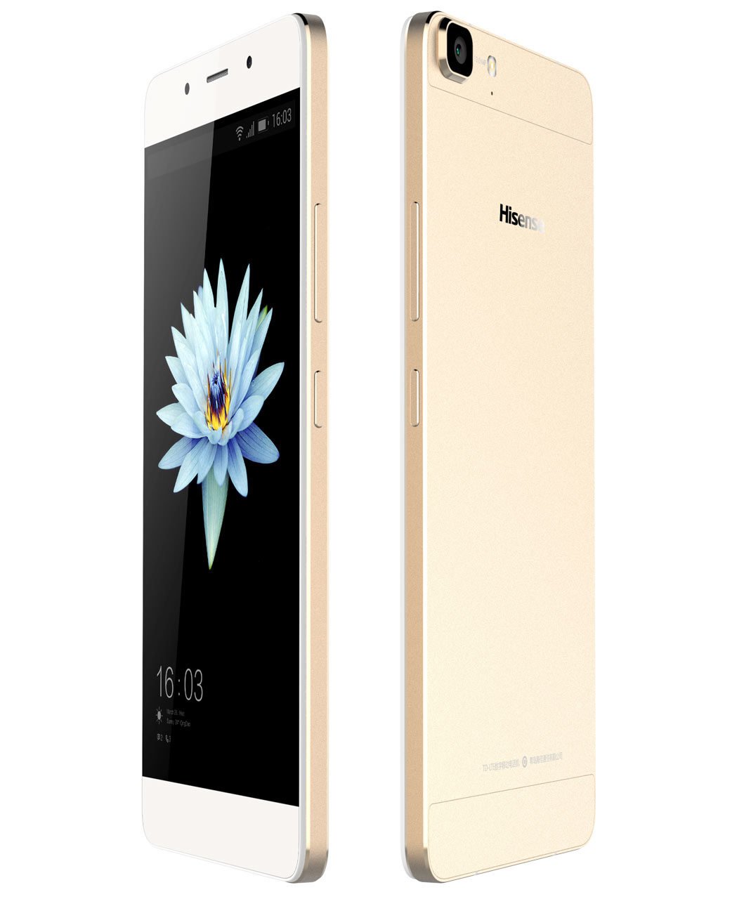 Hisense C1 14 cm (5.5") Dual SIM Android 5.1 4G Micro-USB B 2 GB 16 GB 2300 mAh Gold – image 2