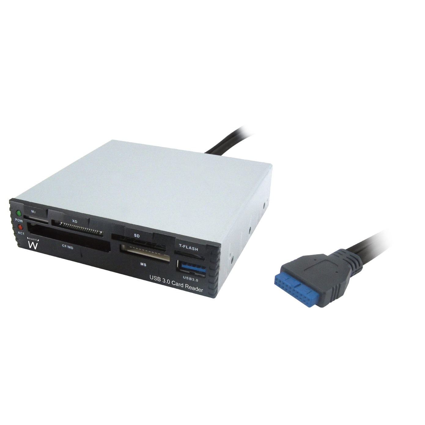 Ewent EW1079 card reader USB 3.2 Gen 1 (3.1 Gen 1) Internal Black