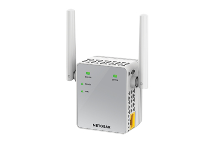 NETGEAR EX3700-100PES nätverksförlängare Vit