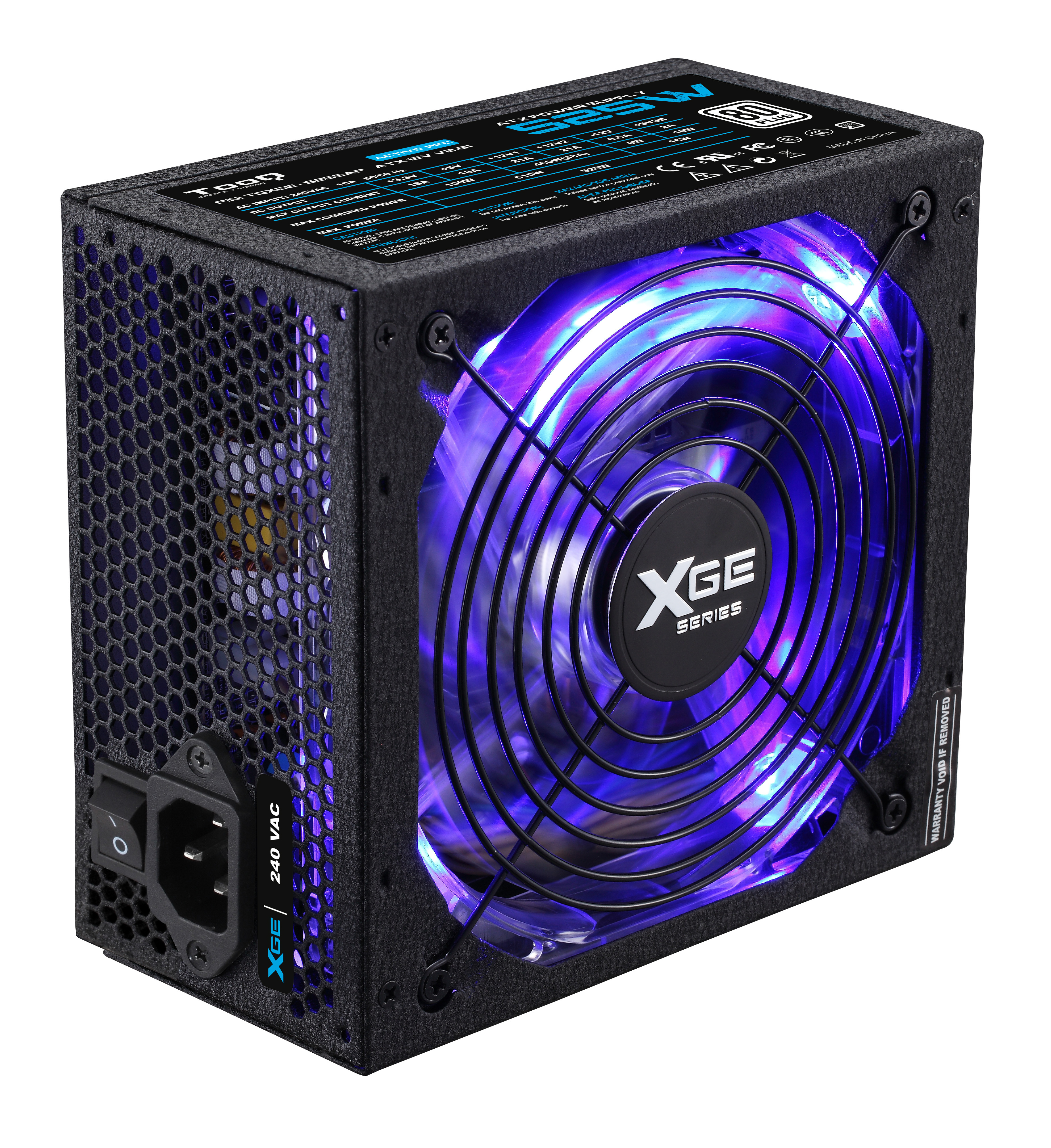 TooQ TQXGE-525SAP power supply unit 525 W 20+4 pin ATX ATX Black image 2