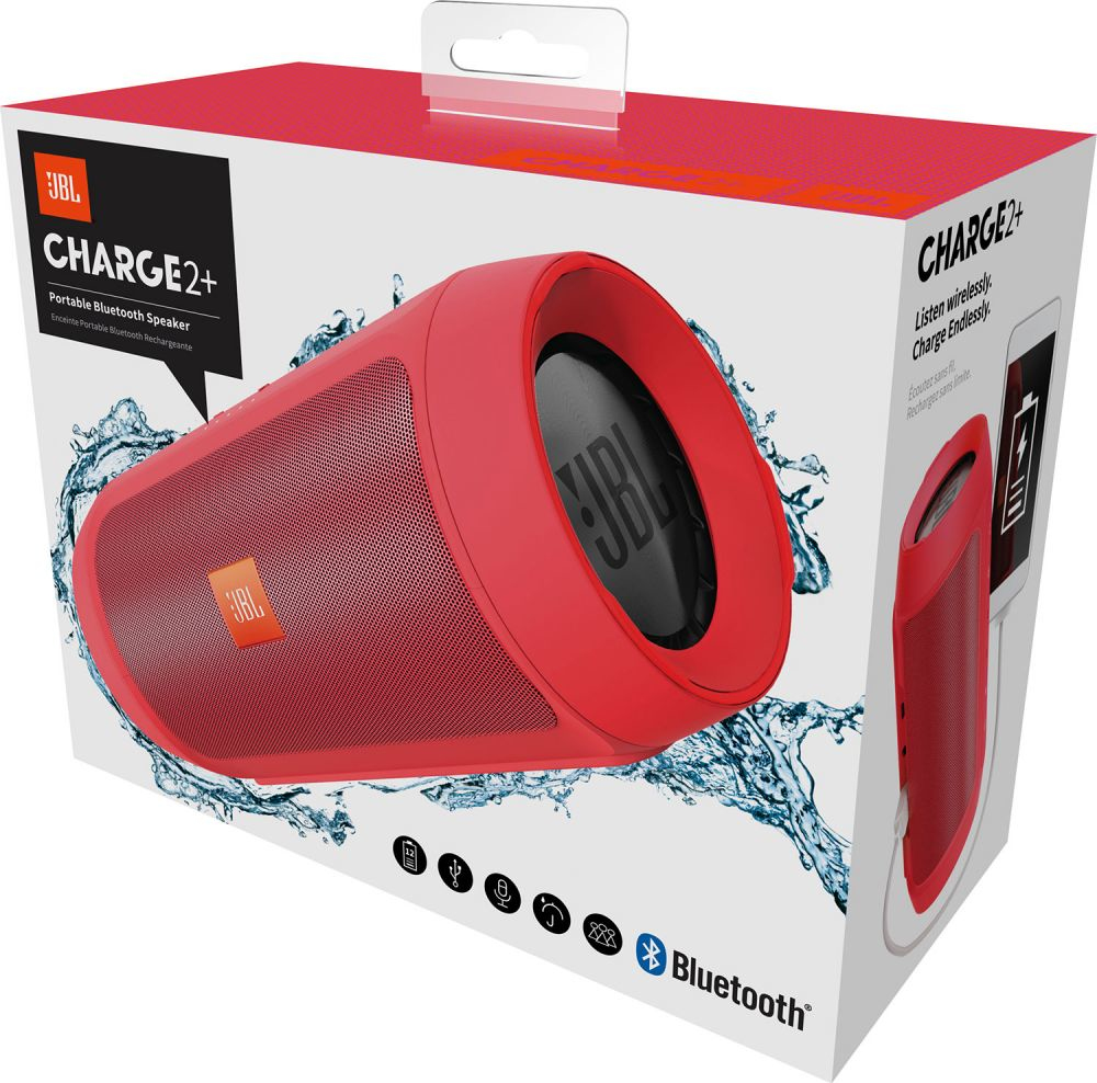 JBL Charge 2+ Stereo portable speaker Red 15 W image 4