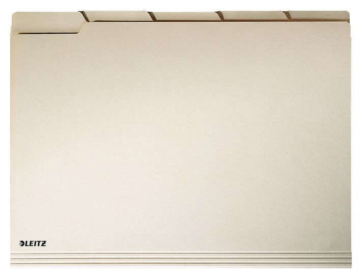 Leitz 24340011 intercalare Indice a linguetta vuota Cartoncino Bianco