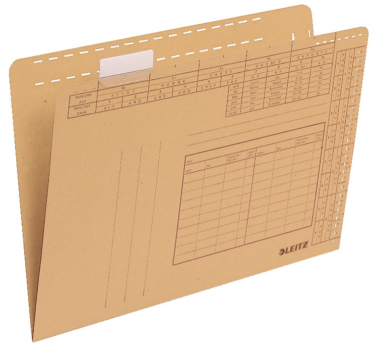 Leitz 24350000 cartella sospesa e accessorio A4 Cartoncino, Plastica Marrone