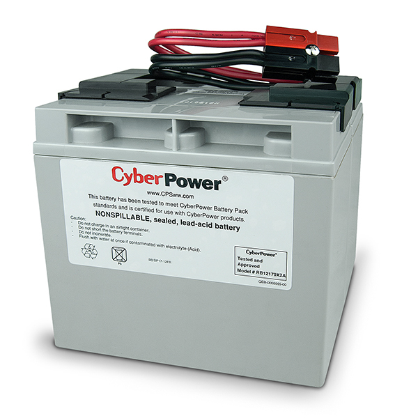 Resim CyberPower RB12170X2A 12V 17Ah Sızdırmaz Kurşun Asit (VRLA) UPS Bataryası