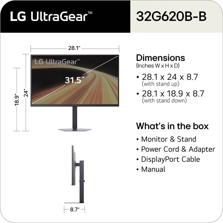 LG 32 Inch UltraGear™ G6, QHD – image 8