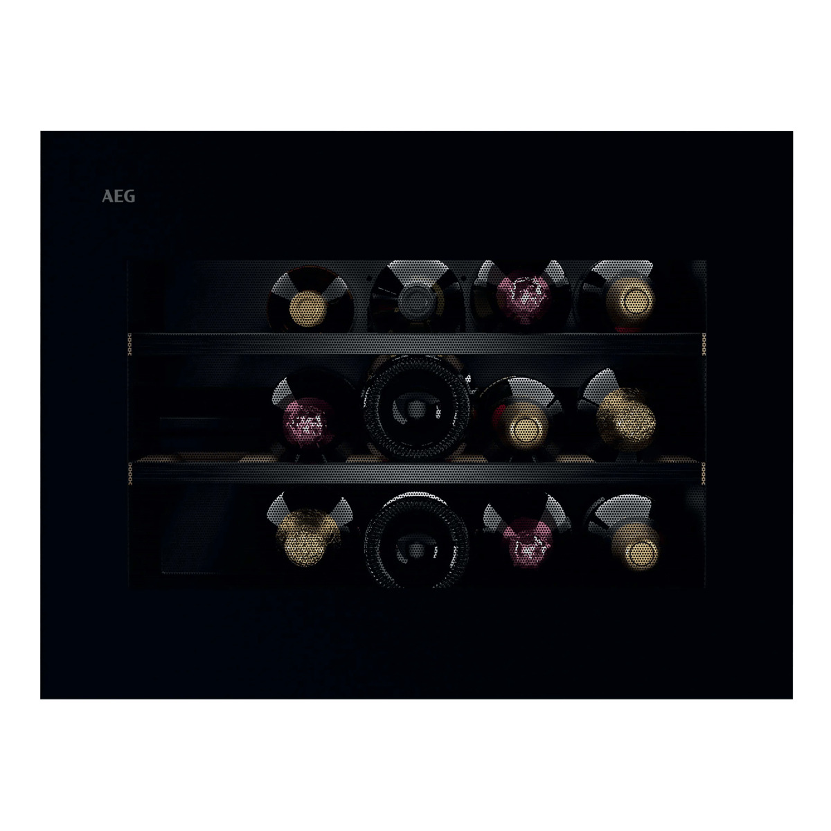 AEG NKW8P21KAB Compressor wine cooler Built-in Black 15 bottle(s)