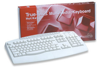 Manhattan 154727 keyboard Office PS/2 White – image 3