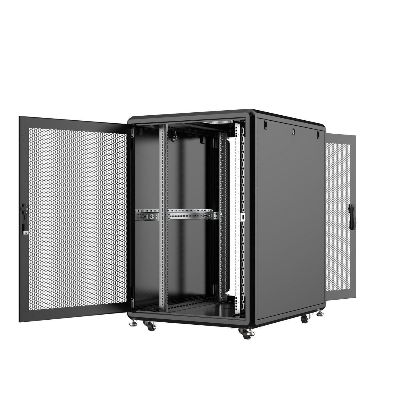 Lanview RSL22U81BL rack cabinet 22U Freestanding rack Black – image 2