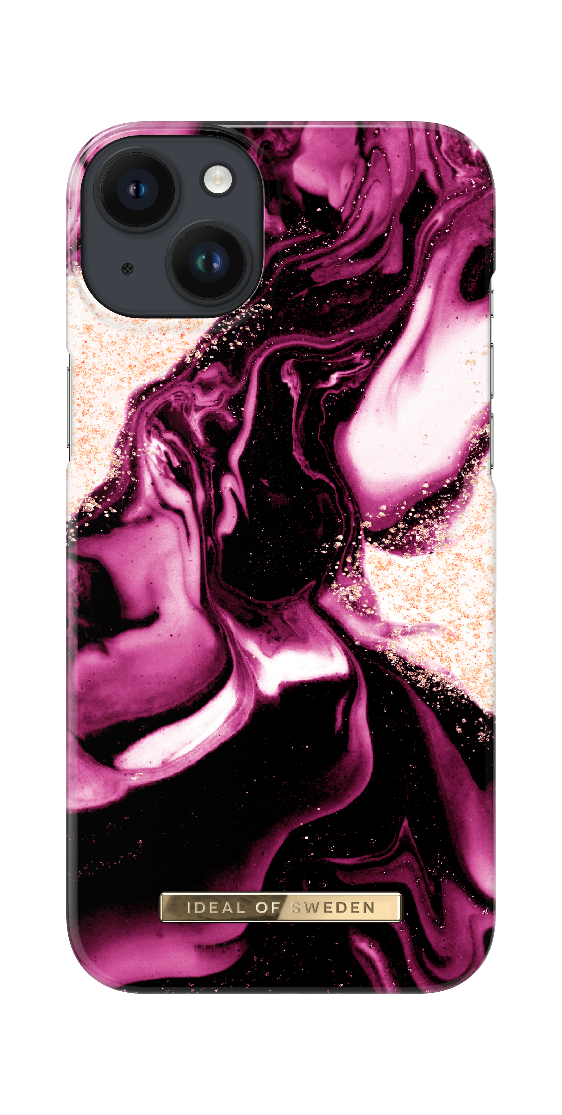 iDeal of Sweden Printed Case iPhone 14PL Golden Ruby Marble – image 3