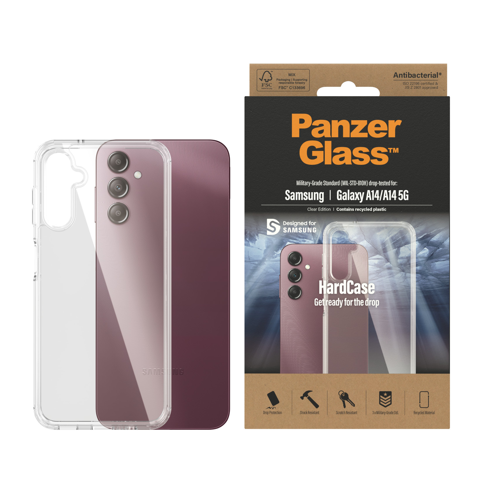 PanzerGlass® HardCase Transparent Samsung Galaxy A14 | A14 5G – image 2