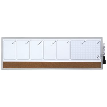 Rexel Organizador semanal magn + tablero corcho 585x190mm