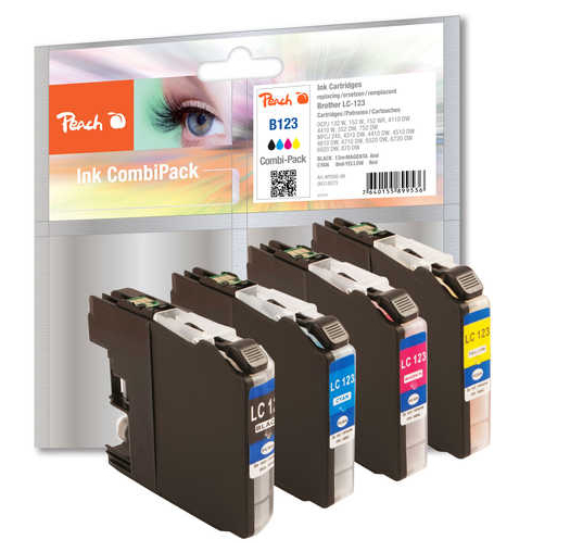 Peach 318573 ink cartridge 4 pc(s) Black, Cyan, Magenta, Yellow