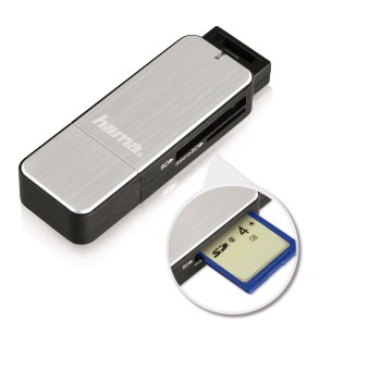 Hama 123900 card reader USB 3.2 Gen 1 (3.1 Gen 1) Black, Silver – image 3