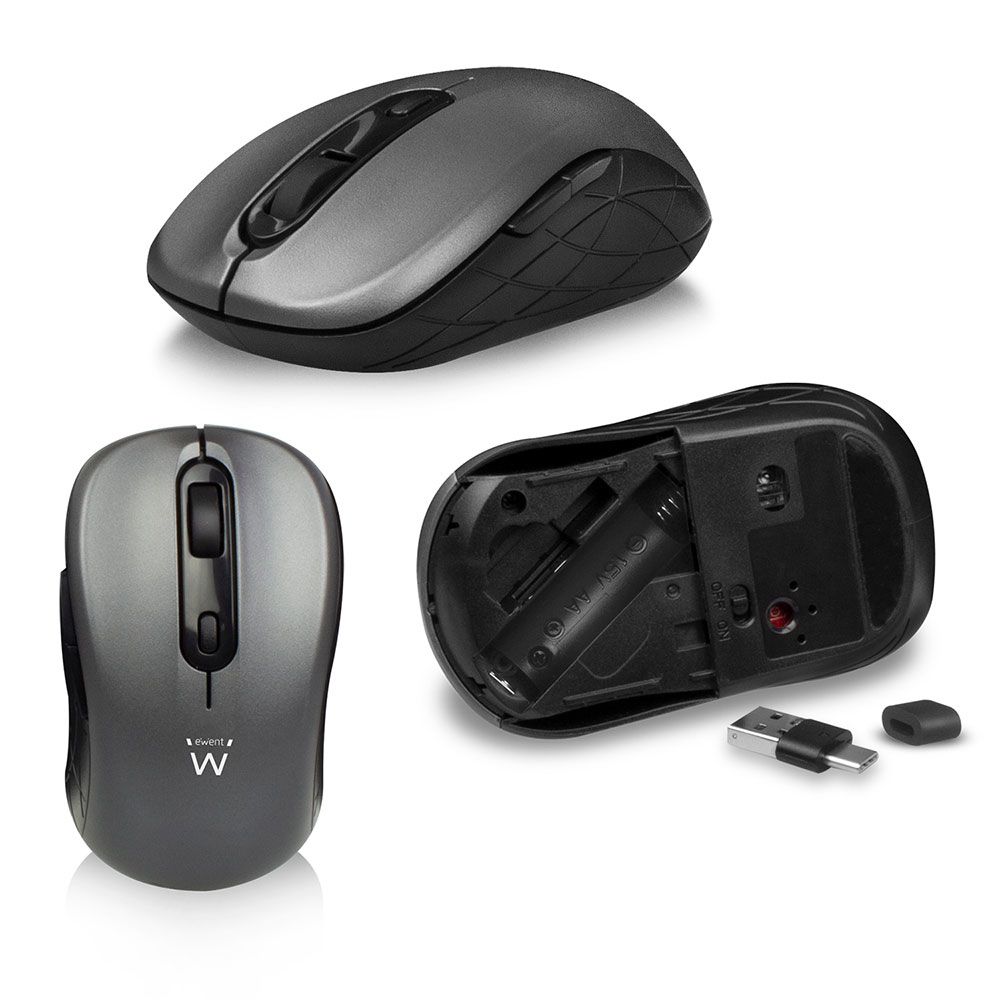 Ewent EW3260 keyboard Mouse included Universal RF Wireless QWERTY US English Black, Grey – image 4