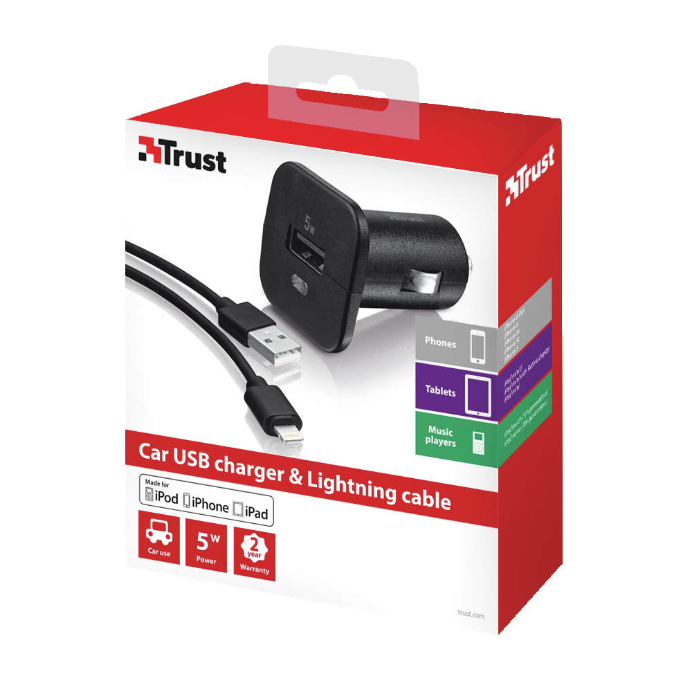 Trust 20231 mobile device charger Universal Black Cigar lighter Auto – image 2