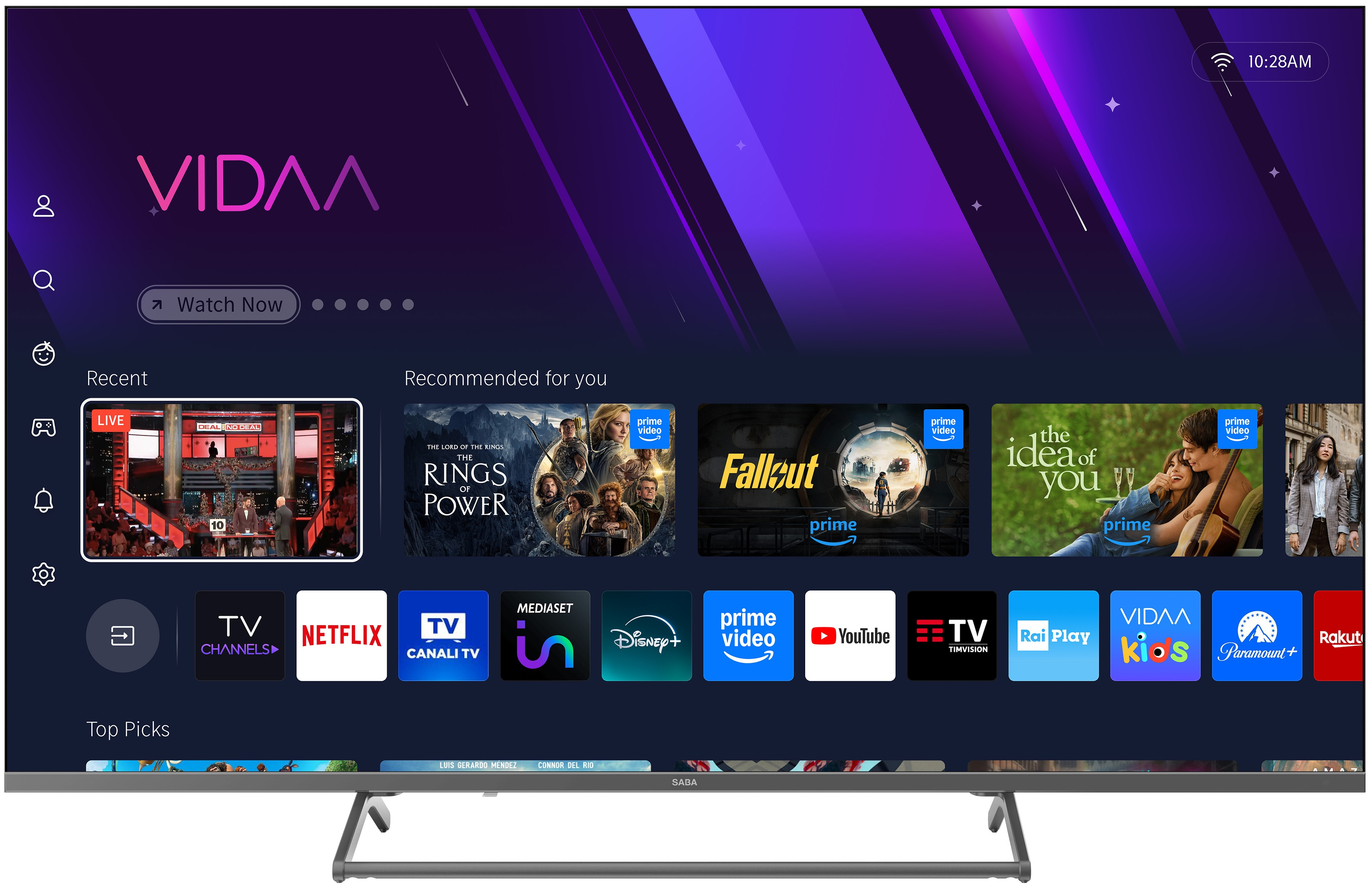 SABA SA50KM10VDA TV 127 cm (50 ) 4K Ultra HD Smart TV Wifi Noir 250 cd m² Neuf — photo 2