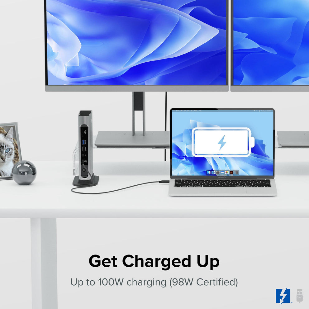 Plugable Technologies TBT4-UDZ laptop dock/port replicator Wired Thunderbolt 4 Silver – image 5