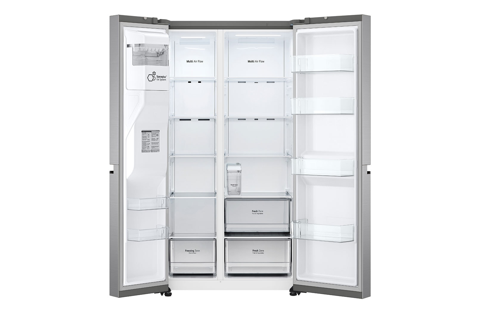 LG GSLV51PZXE side-by-side refrigerator Freestanding – image 8