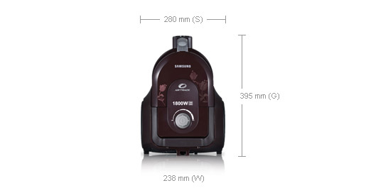 Samsung SC4357 1.3 L Cylinder vacuum Dry 1800 W Bagless – image 2