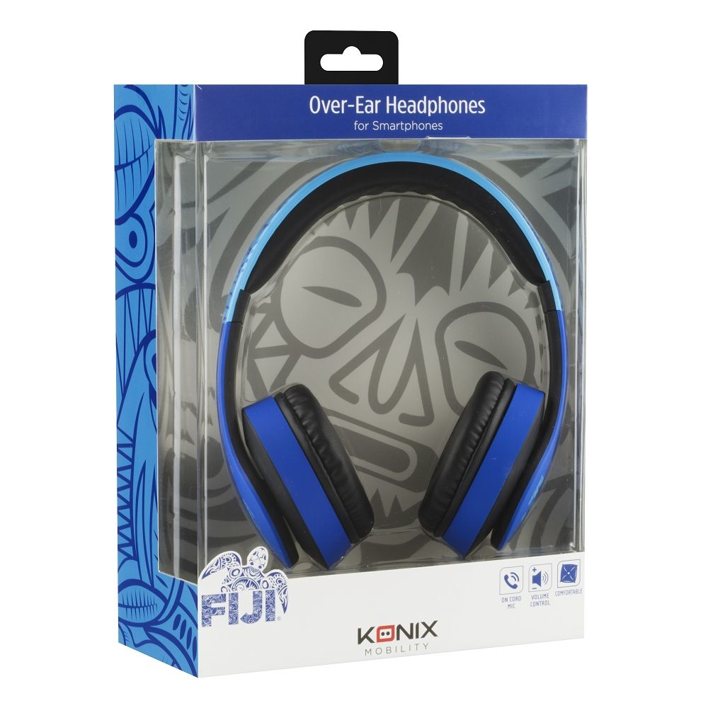 Konix 61881197237 headphones/headset Wired Head-band Black, Blue – image 5