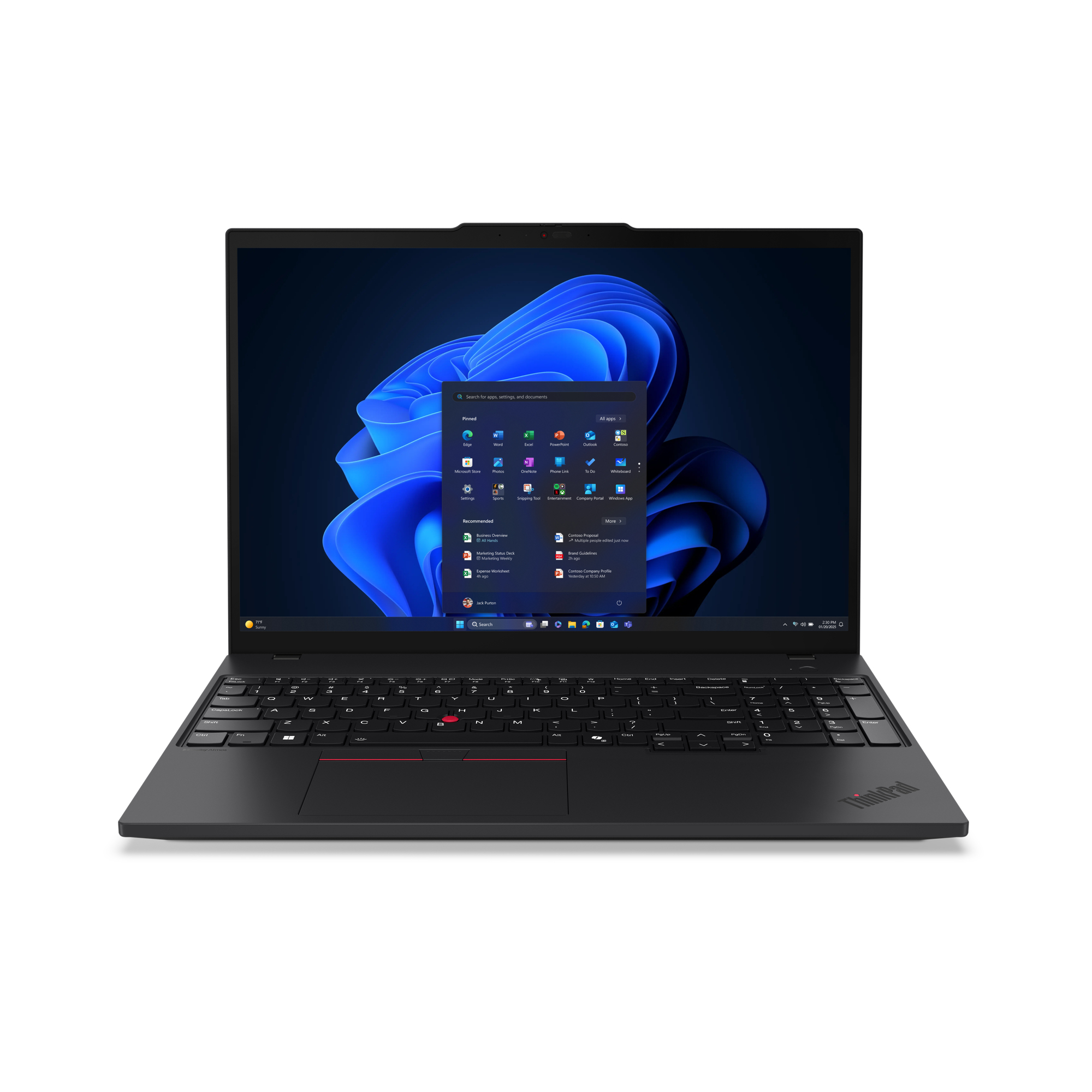 Lenovo ThinkPad T16 Gen 4 (Intel) Intel Core Ultra 5 225U 40,6 cm (16") WUXGA DDR5-SDRAM 512 GB SSD Wi-Fi 6E (802.11ax) Windows