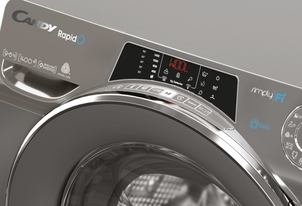 Candy RapidÓ ROW4964DWMCRE-S washer dryer Freestanding Front-load Anthracite – image 5