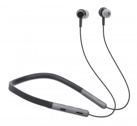 Manhattan Bluetooth In-Ear Headset with Neckband, Microphone, Integrated Controls, Sweatproof, Noise Isolating, 5 hour usage time, Max Range 10m, MicroSD Card s – image 2