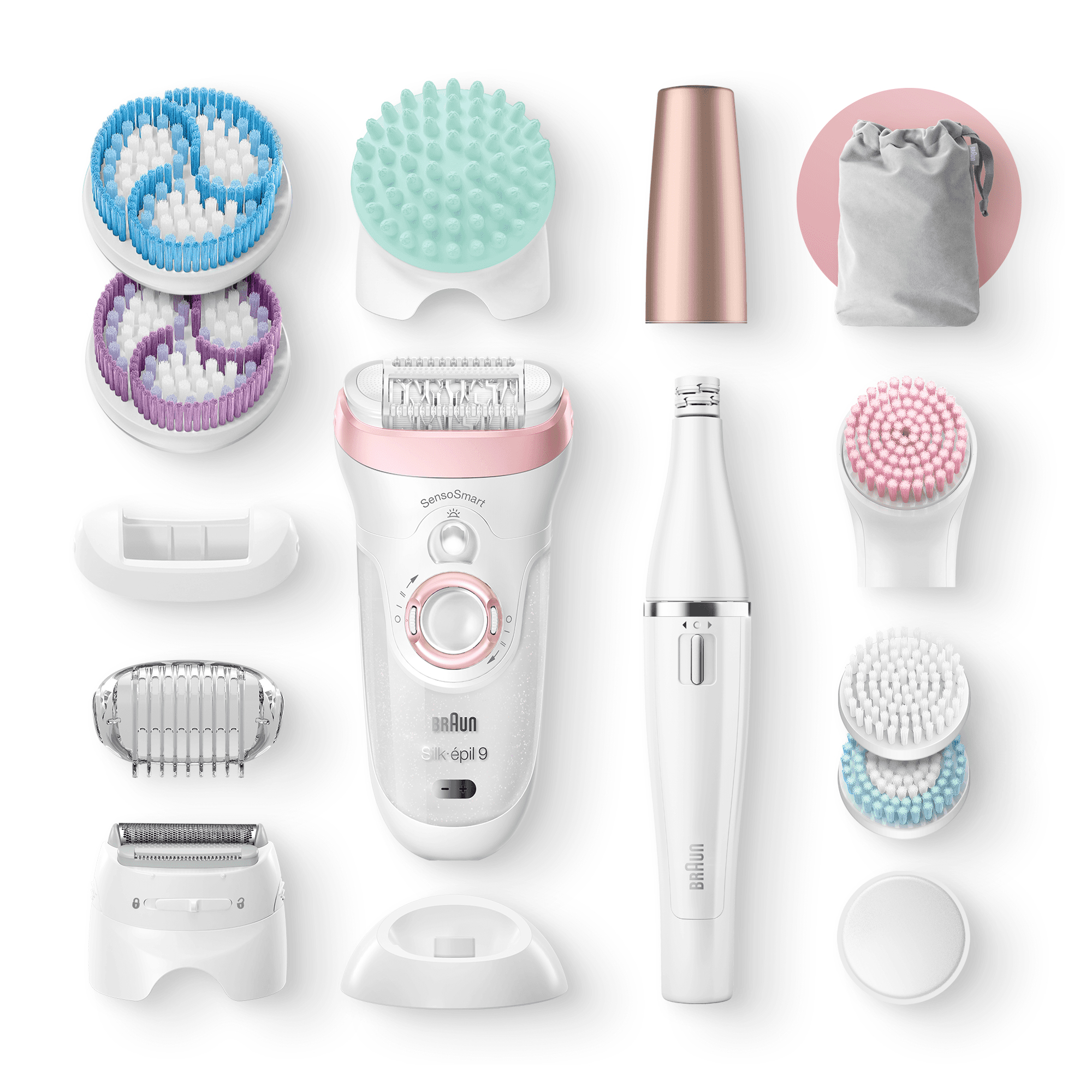 Braun Silk-épil 9 Silk-épil Beauty Set 9 9-995 Deluxe 9-in-1 Cordless Wet & Dry Hair Removal - Epilator, Shaver, Exfoliator, Cleansing Kit for Face & Body – image 8