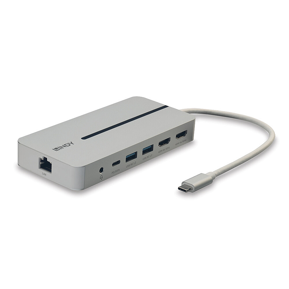 Lindy DST-Mx Duo USB-C Laptop/MacBook Mini Docking Station with Dual Display (4K) and – image 2