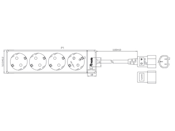Equip 4-Socket Power Strip – image 2