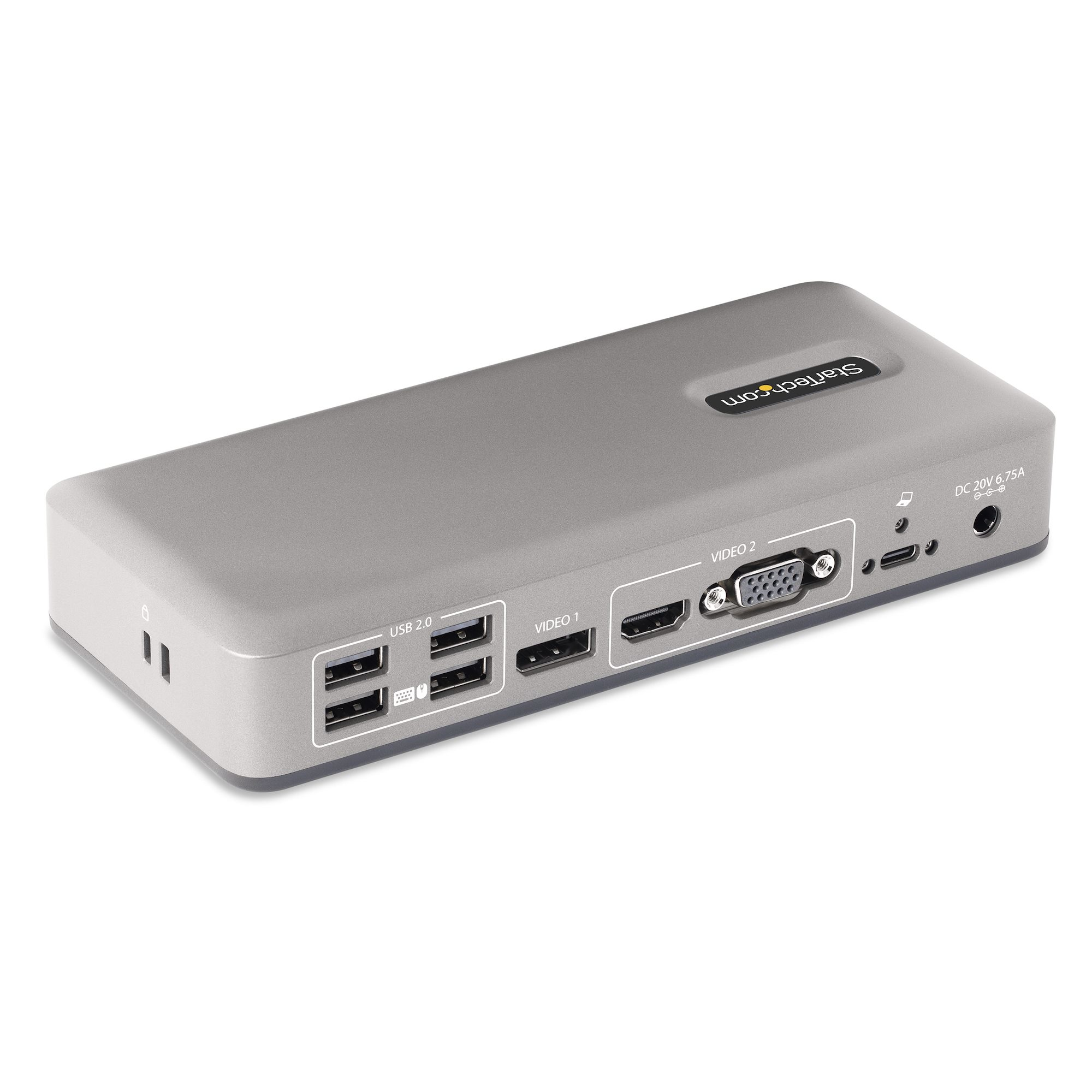 StarTech.com Dual-Monitor USB-C Docking Station, DisplayPort & HDMI or VGA, Multi Monitor Dock up to 4K – image 2