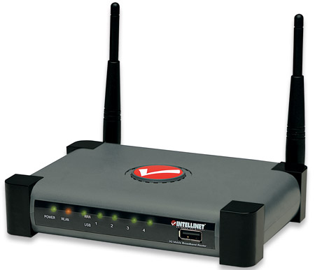 Intellinet 524681 wireless router Fast Ethernet Grey
