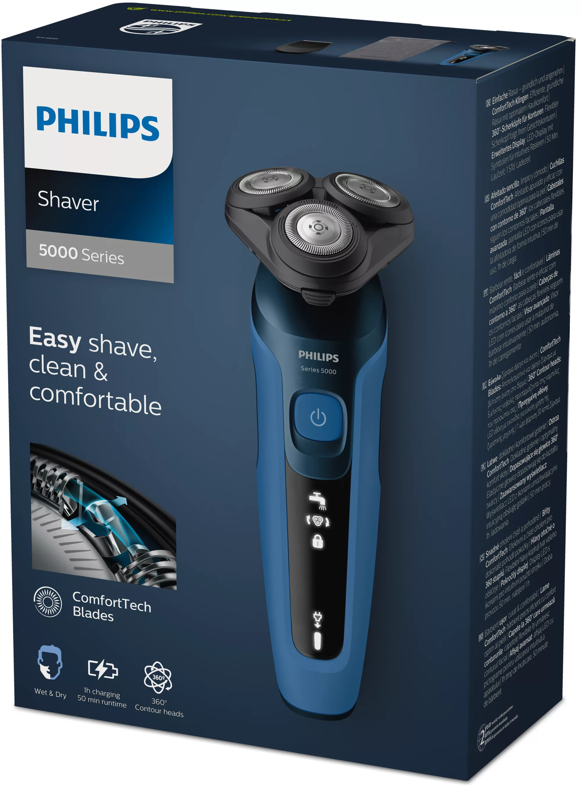 Philips SHAVER Series 5000 S5466/18 Wet and dry electric shaver – image 2