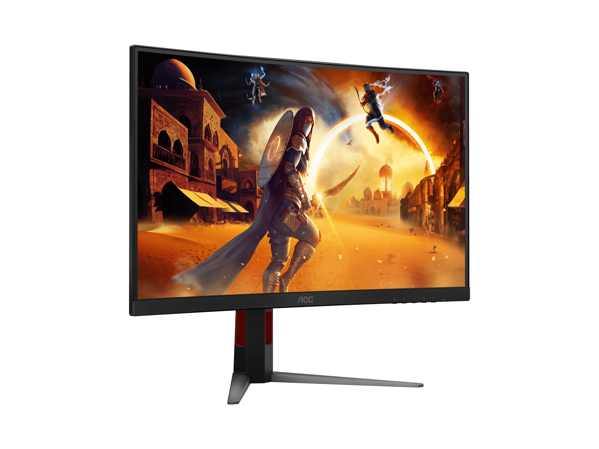 AOC CQ27G4 computer monitor 68.6 cm (27″) 2560 x 1440 pixels Quad HD Black, Red image 2